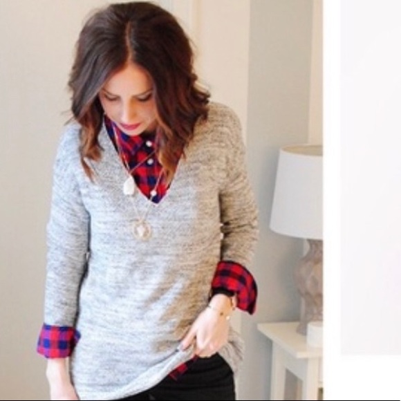 J Crew | checked button up | red & blue - Picture 3 of 11